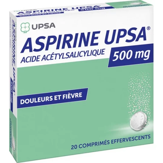 Aspirine UPSA 500 mg Effervescent x 20