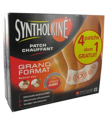 SyntholKiné Patchs chauffants 4 dont 1 gratuit (NSFP)