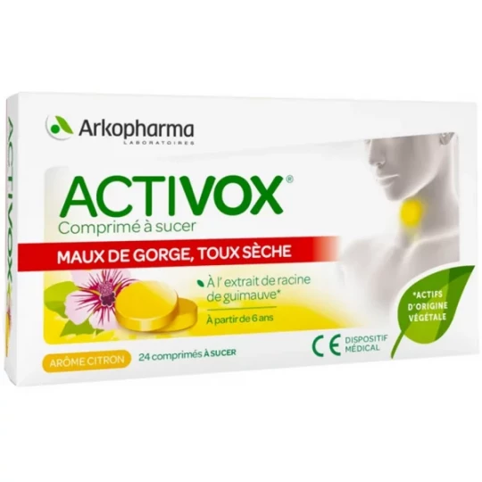 Activox Comprimé à Sucer Arôme Citron x 24