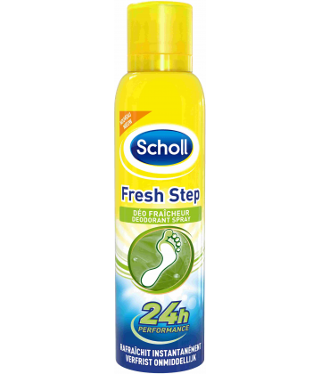 Scholl Fresh Step Déo Pieds Fraîcheur 24 Heures 150 ml