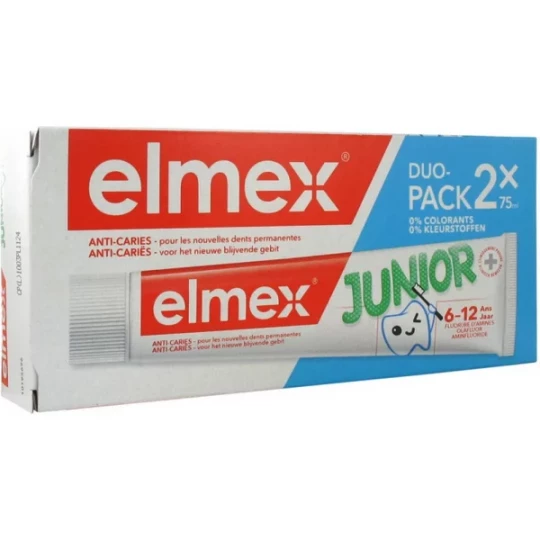 Elmex Junior Dentifrice 2 x 75 ml