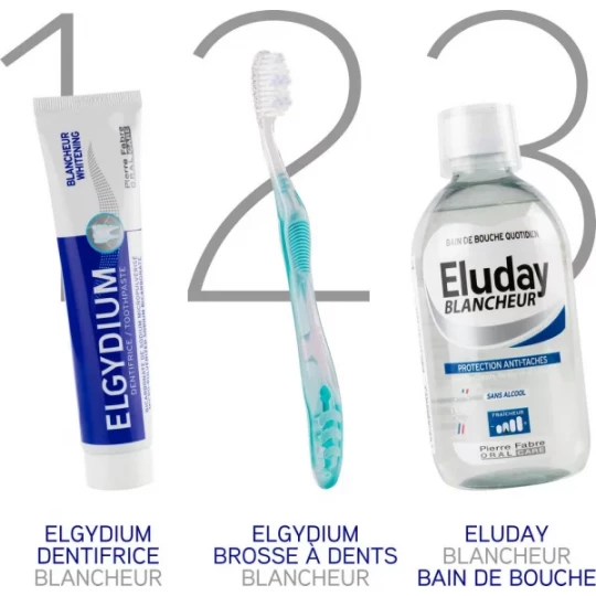 Elgydium Blancheur Brosse à Dents Medium - image 4