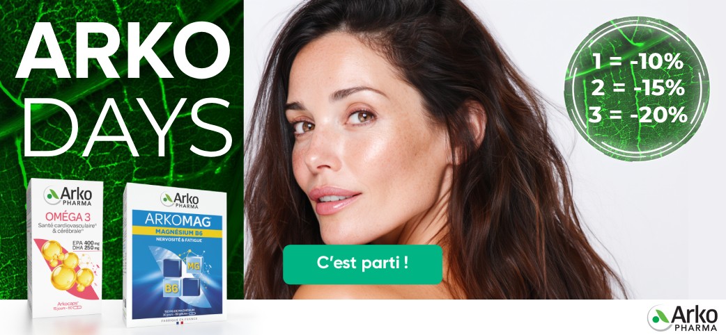 Jusqu'à -20% sur la marque Arkopharma