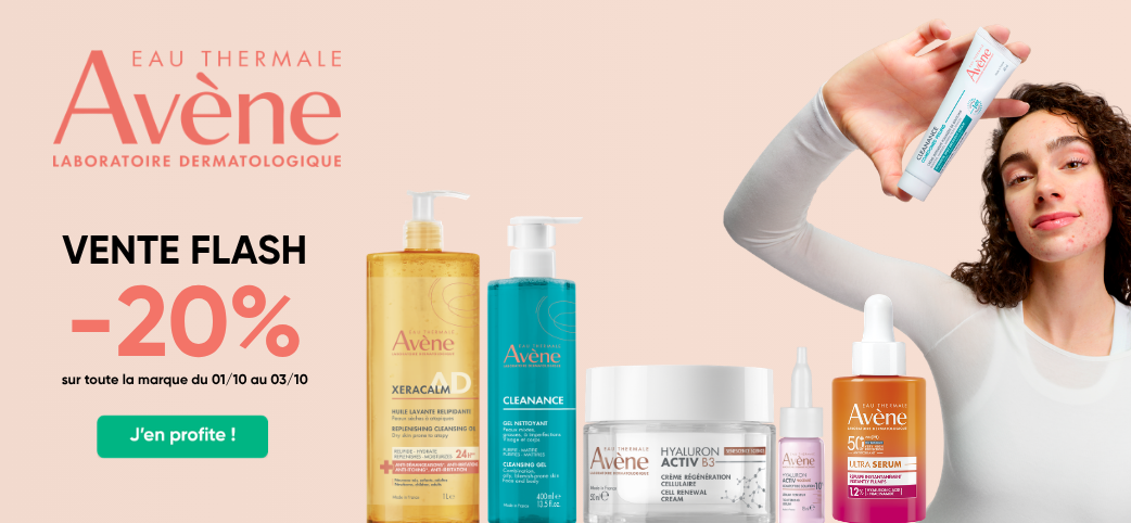 Vente flash -20% sur toute la marque Avène