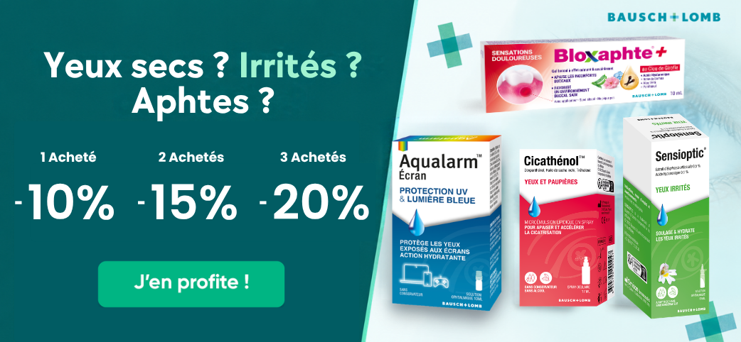 Profitez de réduction sur une large gamme de produits Bausch & Lomb !