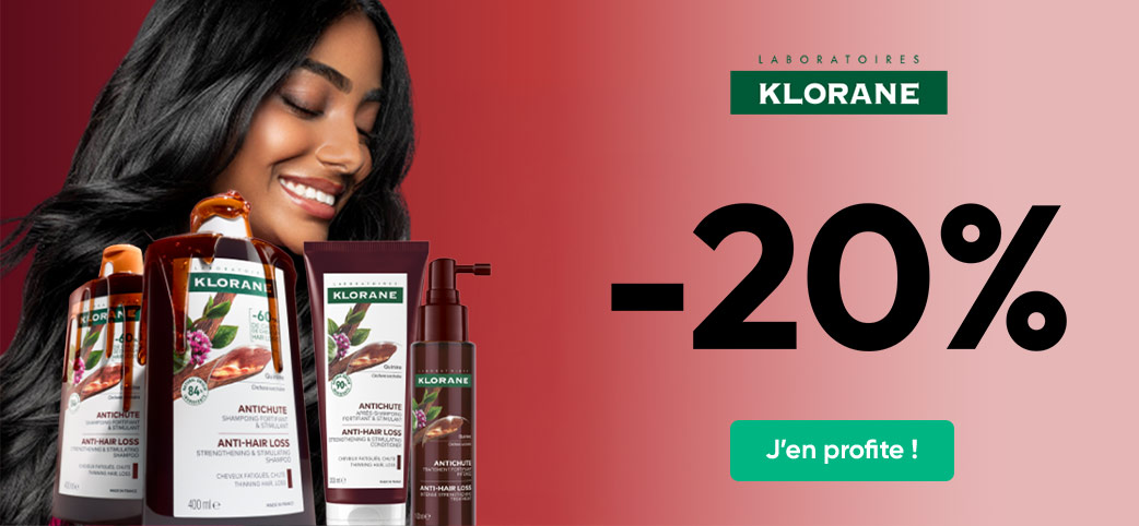 20% de remise sur une sélection de produit Klorane !