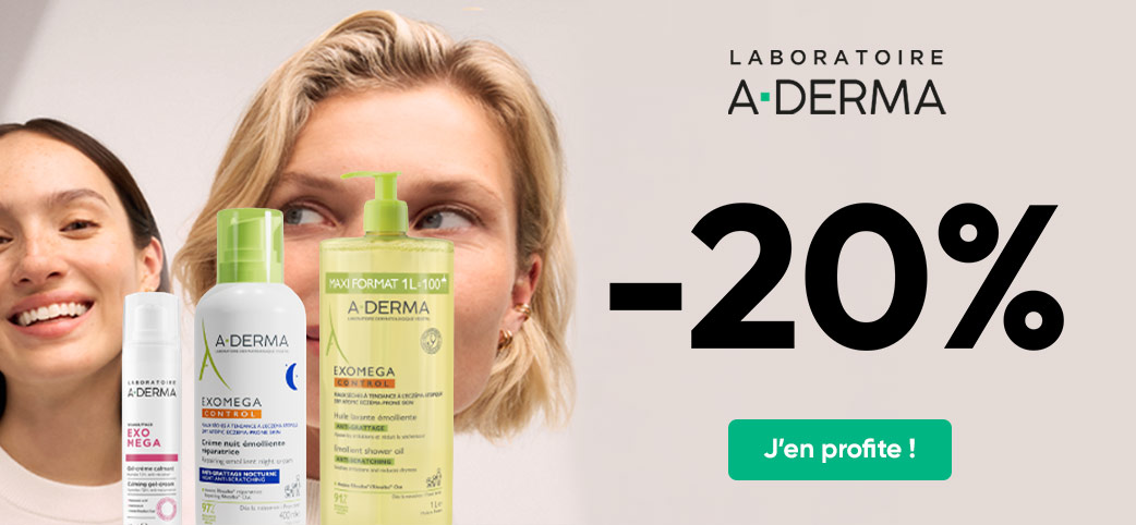 20 % de réduction sur une sélection de produits Aderma sur LaSante.net !