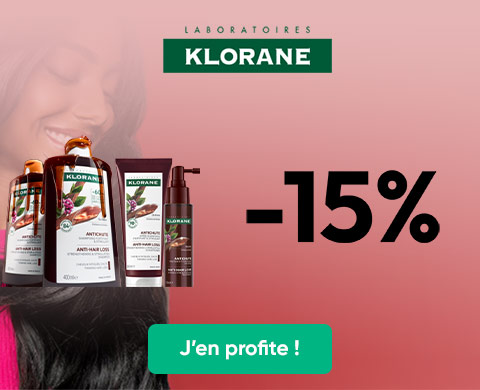 Profitez de 15% sur une sélection de produits Klorane !