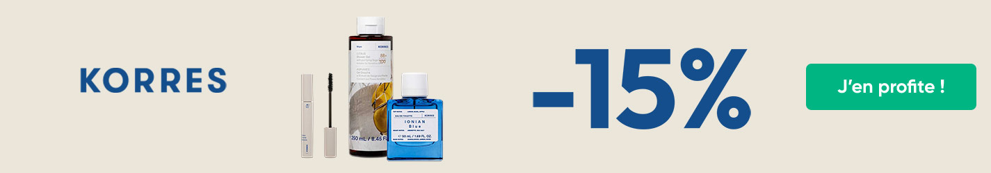 Profitez de -25% sur la marque Korres !
