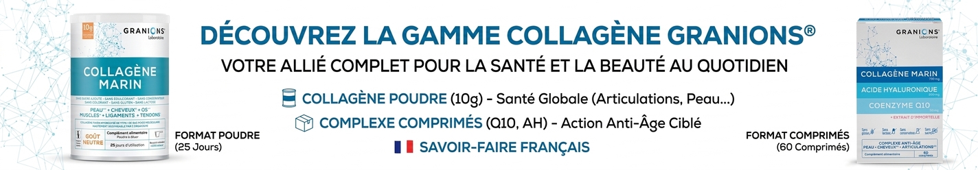 Profitez de réduction sur la gamme collagène Granions !